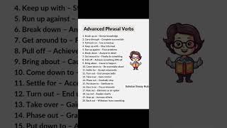 Advanced Phrasal Verbs For Everyday Life | Phrasal Verbs #shorts #englishvocabulary #spokenenglish
