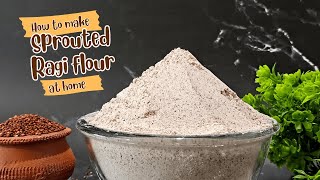 Sprouted Ragi powder| How to make sprouted ragi flour at home| Sprouted finger millet powder| Ragi