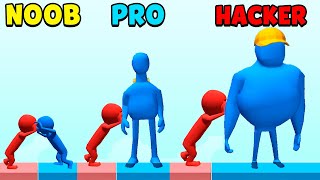 NOOB vs PRO vs HACKER - Pusher 3D