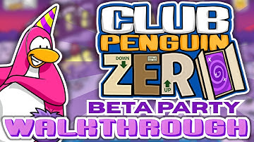 Club Penguin Zero | Beta Party Walkthrough! (New Horizons) 🎉