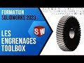 Personnaliser une roue d'engrenage depuis la Toolbox de Solidworks