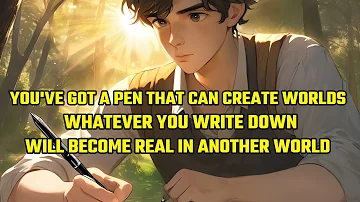 You've Got a Pen that Can Create Worlds, Whatever You Write Down Will Become Real in Another World