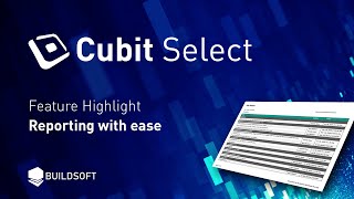 Cubit Select: Reporting with Ease