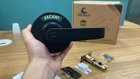 MrArm Privacy Indicator Lock and Lever, Grade 2 Commercial Door Handle