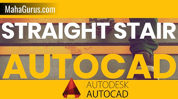 How to Create a Straight Stair in Autocad- Straight Stair in Autocad Tutorial