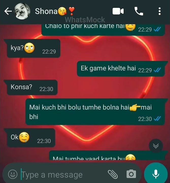 romantic chat between gf and bf || hot chats || romantic chats || gf bf talk || romantic shorts ||😘😘