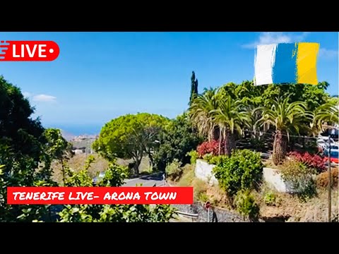 🔴LIVE: BEAUTIFUL Town of Arona in South Tenerife ☀️ Canarian Village!