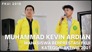 Peserta Pilmapres Fkui 2021 Kategori Aktivis - Muhammad Kevin Ardian