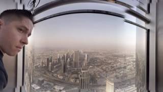 360 video: Burj Khalifa - At the Top Terrace, Dubai, United Arab Emirates screenshot 3