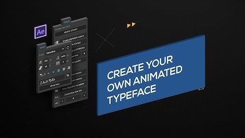 Font Manager Quick Tip: How to Create Your Own Animated Typeface