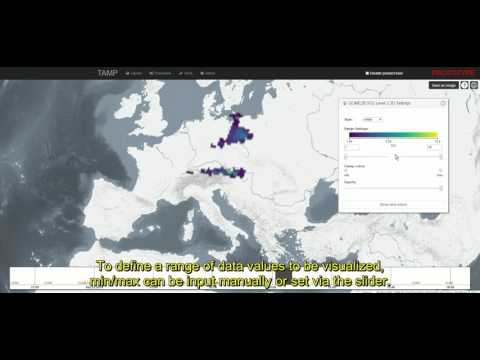 TAMP 2D data visualization (GOME SO2) using DAVE