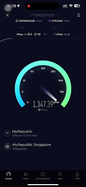 Myrepublic 10Gbps with WiFi 7 router speed test