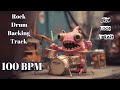 100 BPM Rock Drum Backing Track | Solid Standard Beat | Royalty Free Drum Loop