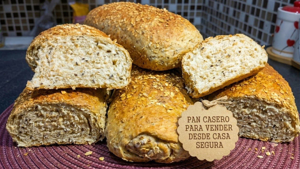 Mini Curso PAN CASERO FÁCIL | Con Avena, Salvado y Semillas | Ideal para Vender y Ganar Dinero 💰🍞