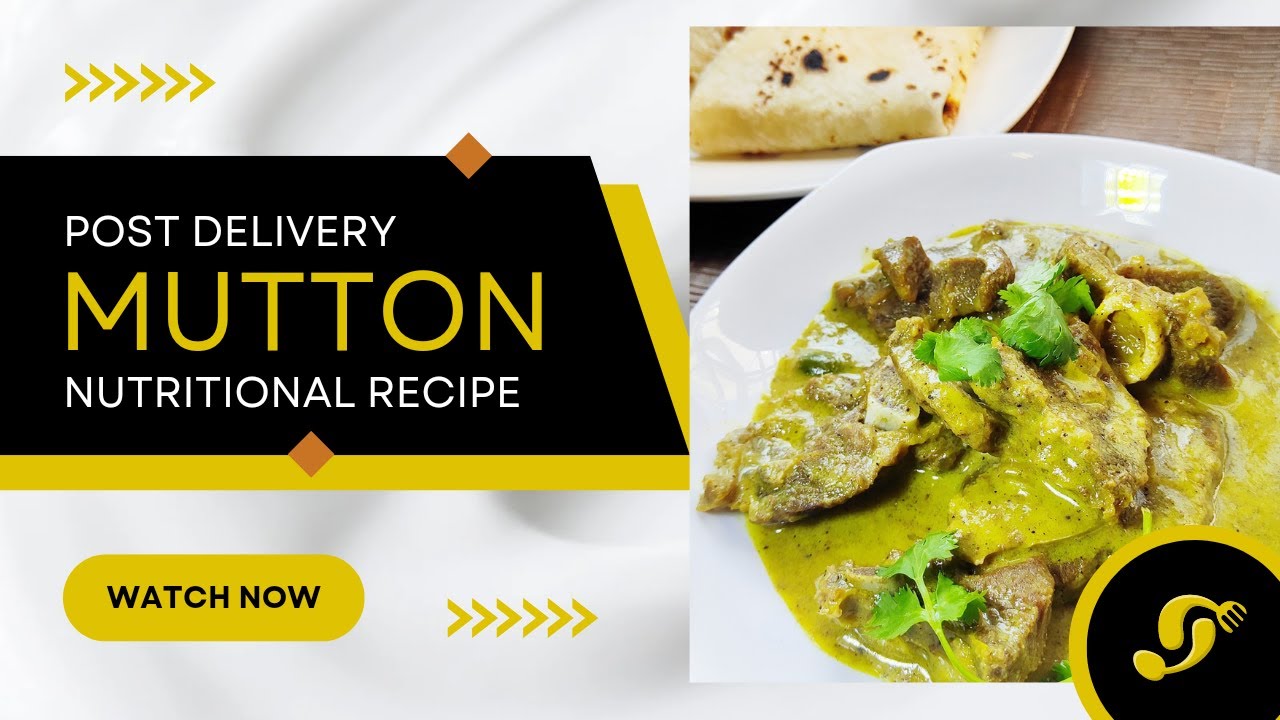 black pepper mutton recipe| Post delivery mutton nutritional recipe|   delivery food