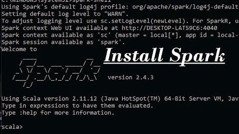 install Apache Spark on Windows 10