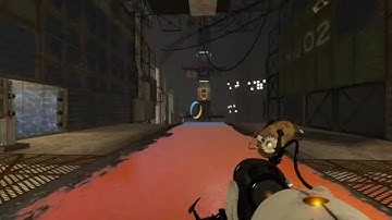 Portal 2 played with Steam controller