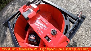 Mr Drains #117  Have you seen the new Milwaukee High Speed Chain Snake (Drain Cleaning Flex Shaft)?