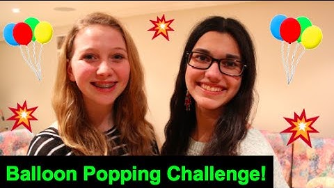 Balloon Popping Challenge | CamAndEm