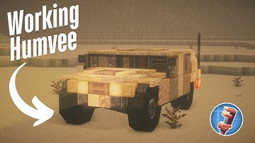 Working Humvee in Minecraft!