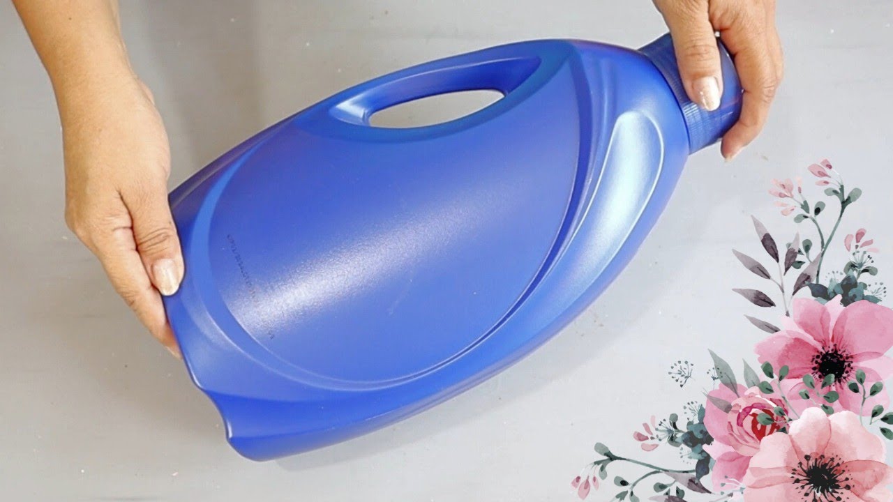 HICE con un simple GALÓN DE PLÁSTICO una manualidad útil para la casa