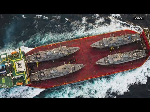 Two US Navy guided-missile destroyers clearing mines in Strait of ...