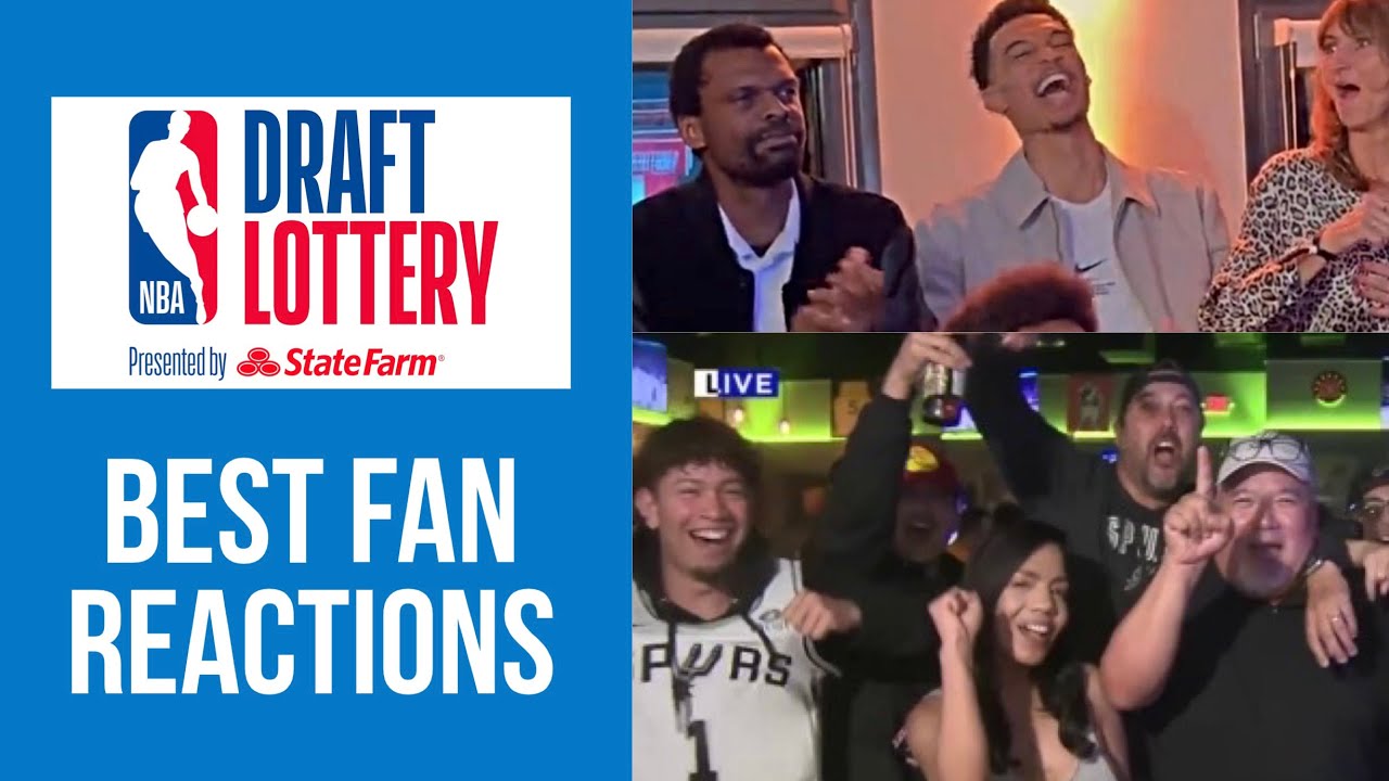 BEST FAN REACTIONS 2023 NBA Draft Lottery YouTube