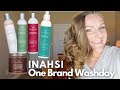 Inahsi Naturals One Brand Washday (Upright Styling Wavy Hair Routine)