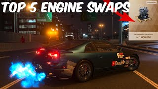 Gran Turismo 7 - Top 5 AMAZING Engine Swaps you NEED! (Updated) Full Builds!