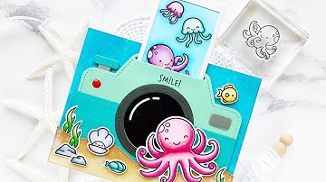 Crafty with Caly: Ocean Shell fie Camera Pull Tab