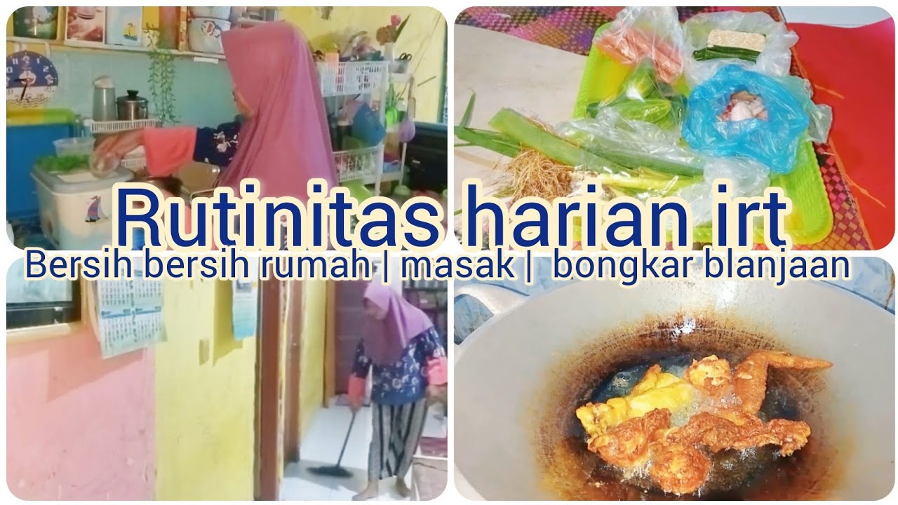 RUTINITAS SEHARI HARI IRT | MASAK SIMPLE | BERSIH BERSIH RUMAH DAN BERES BERES RUMAH