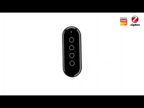 Tuya Smart ZigBee Wireless Scene Switch 4 Gang 12 Scene Touch Light Switch Remote Control Switch