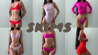 Skims Try-On Haul Colorful Holiday Collection