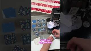 ✨ Chain Piecing ✨ The best hack for putting together small piecing in a quilt like this flag quilt