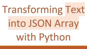 Transforming Text into JSON Array with Python