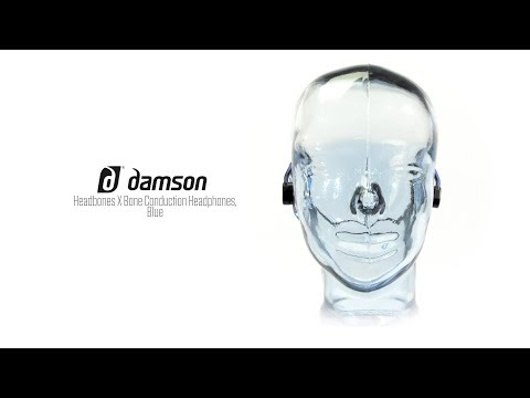 Damson Headbones X Bone Conduction Headphones, Blue | Gear4music