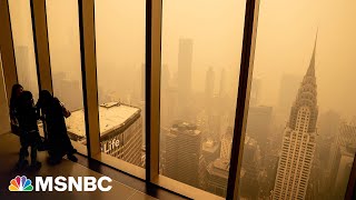 Smoke from Canadian wildfires blankets East Coast