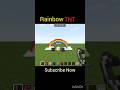 Rainbow 🌈 Tnt in Minecraft #minecraft #gaming #popular