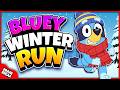 BLUEY WINTER RUN ❄️ Brain Break Games | Bluey Freeze Dance Party | Floor is lava | Kids Just Dance