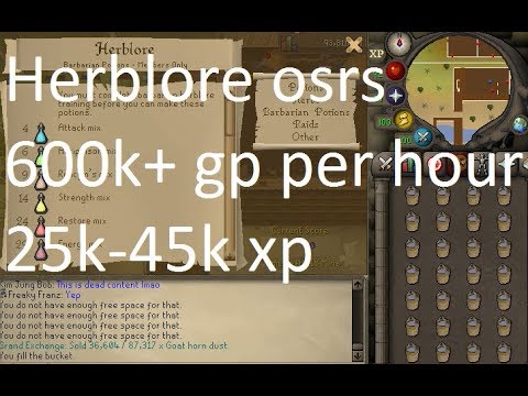 making potions osrs money making