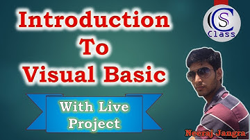 Introduction of Visual Basic on #CS_Class by #Neeraj Sir