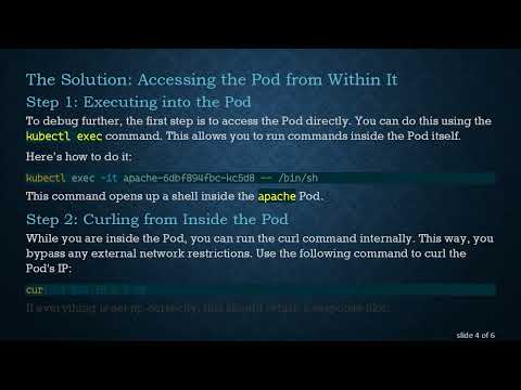 Resolving Kubernetes Curl Timeout Issues to a Pod IP