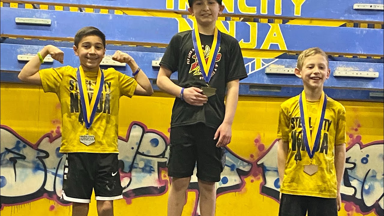 Zach Ramos “Stunt Ninja” 2nd place at Iron City Ninja WNL Competition