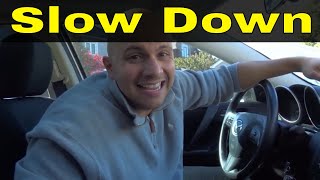 How To Slow Down When Turning-Driving Lesson For Beginners