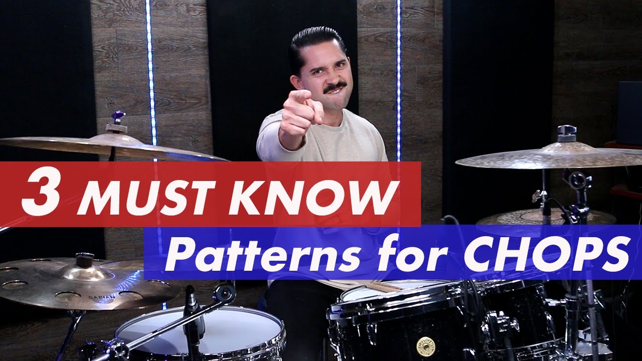TOP 3 Patterns for CHOPS! Drum Lesson - Develop Better Flow