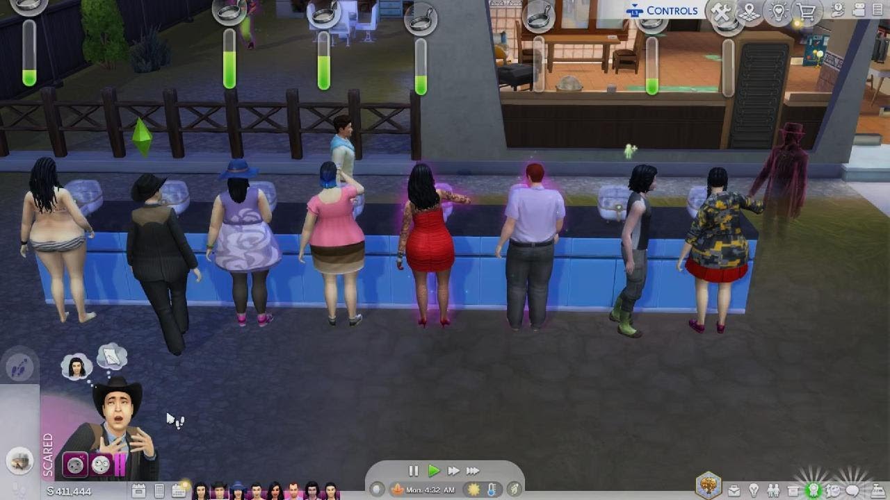 The Sims 4 I made 8 sims make candy - YouTube