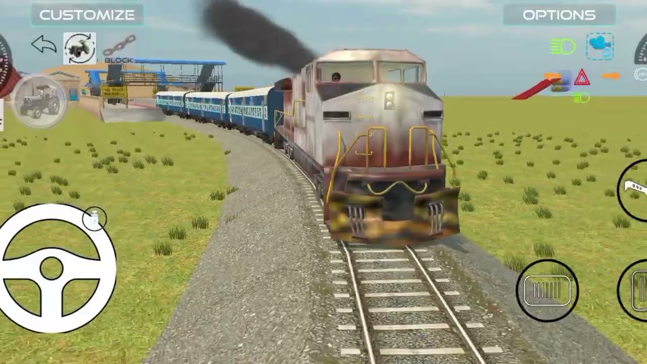 Indian Medical 3D Train Simulator | Carrying Passengers on a Classic Indian Train