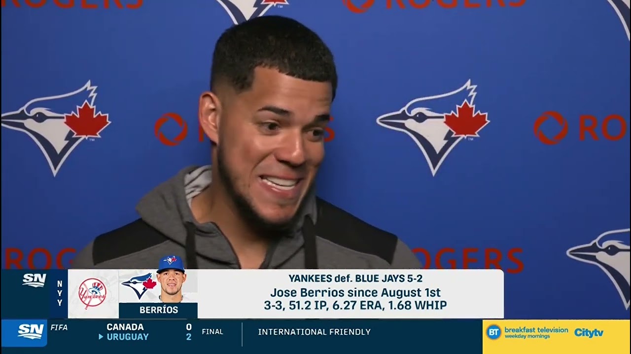 Jose Berrios Interview / Toronto Blue Jays Vs New York Yankees Post Game  Show 