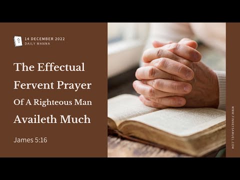The Prayer Of A Righteous Person: Insights From James 5:16 1 YouTube video thumbnail
