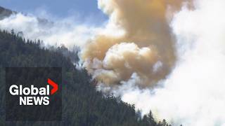Frightening situation in Fraser Canyon as 2 wildfires destroy parts of resort structure